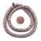 The Bead Chest Antique Silver Flat Disk Heishi Beads (8mm), 15" Strand, Handmade for Jewelry Making & Crafts | Approximately 800 Beads